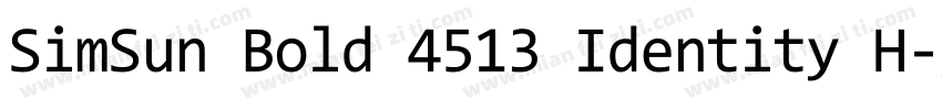 SimSun Bold 4513 Identity H字体转换